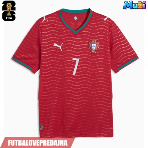 Lacne Muži Futbalové dres Portugalsko Cristiano Ronaldo #7 MS 2026 Krátky Rukáv - Domáci